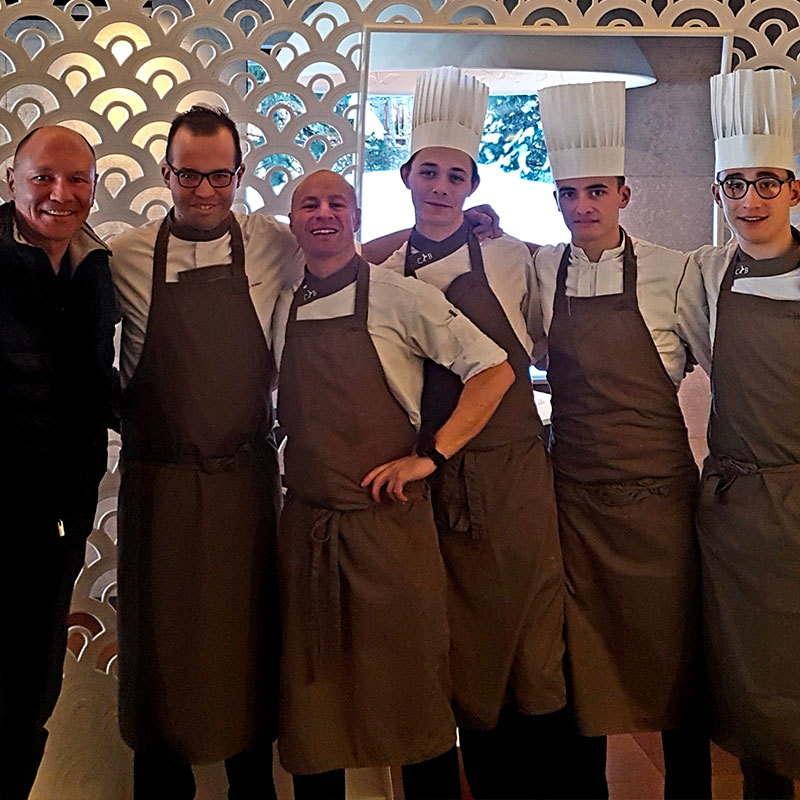 Gérard Barbin, chef du restaurant le 1947, de l'Hôtel du Cheval Blanc à Courchevel